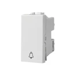 Crabtree Athena 10 A 1 Way Bell Push Switch (Chalk White) image 2