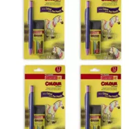 Camlin Colour Pen Pencil With Lead Tube - Multicolour Pack of 4 ,4147299-24