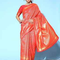 Anouk Rustic Woven Design Zari Silk Blend Dharmavaram Saree-94