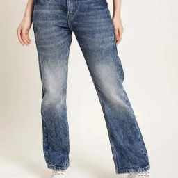 Bene Kleed Blue Cotton Regular Fit High Rise Jeans-image-71