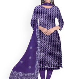 Farooq Dyeing Floral Printed Batik Pure Cotton Unstitched Dress Material-image-82