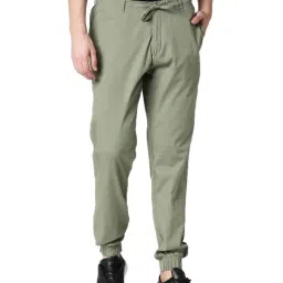 Bewakoof Green Cotton Regular Fit Joggers-picture-41