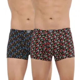 Dollar Bigboss Assorted Color Cotton Printed Trunks (Pack Of 2)-picture-18