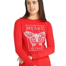 Dyca Red Printed Pullover-image-52