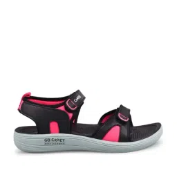 Campus Women's Black Floater Wedges-image-57