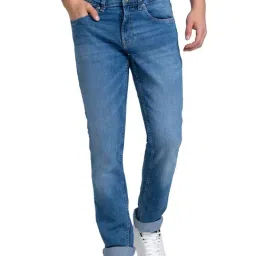 Spykar Blue Cotton Regular Fit Jeans-picture-32