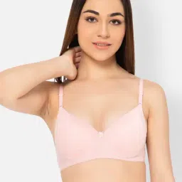 Clovia Light Pink Half Coverage Push-up Bra-image-52