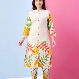 Aarika Girls White Printed Kurti-image-81
