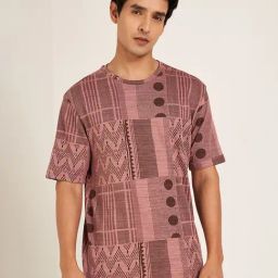 7 Alt By Pantaloons Nostalgia Rose Cotton Relaxed Fit Printed T-Shirt-picture-35