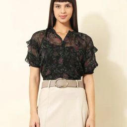U.S. Polo Assn. Black Regular Fit Printed Top-picture-9