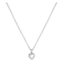 Ted Baker Silver Tone Hannela Crystal Heart Pendant with Chain image 1