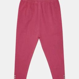 Kiddopanti Kids Pink Regular Fit Capri-image-42