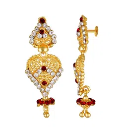 DIVASTRI Gold-Plated Contemporary Studs Earrings image 3
