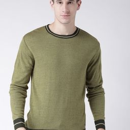 Club York Men Olive Green Solid Pullover-picture-44