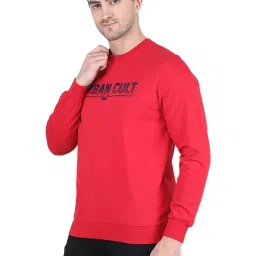 MOCA by Monte Carlo Red Regular Fit Printed Sweatshirt image 3