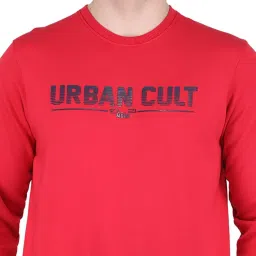 MOCA by Monte Carlo Red Regular Fit Printed Sweatshirt image 4