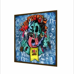 The Art House Abstract Multicolor Canvas Painting image 5