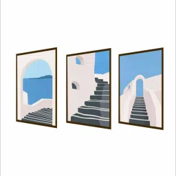 The Art House Abstract Multicolor Canvas Painting image 5