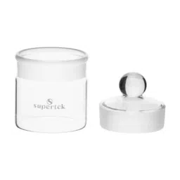 Supertek 40 ml Borosilicate Glass 3.3 Weighing Bottle Squat Form, 12.136.6040 (Pack of 10) image 3