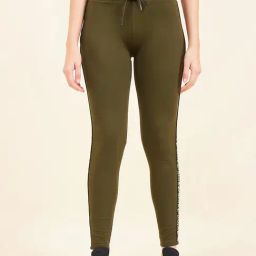 Sweet Dreams Green Cotton Printed Sports Tights-picture-37