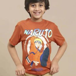 Kidsville Boys Brown Cotton Printed Tshirt-image-61