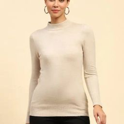 Global Republic Brown Solid Pullover-picture-26