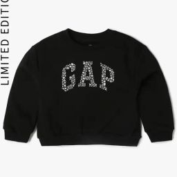 GAP Girls Black Embroidered Sweatshirt-image-113