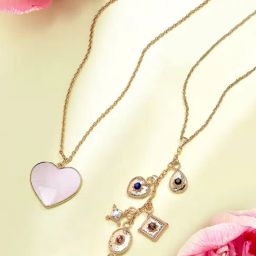 Zaveri Pearls Set of 2 Gold Tone Contemporary Chains For Women-ZPFK15107-image-63