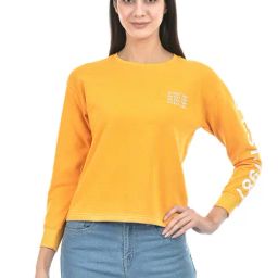 NUMERO UNO Yellow Cotton Printed Sweatshirt-image-41