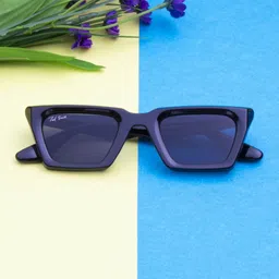 Ted Smith Unisex Cateye Sunglasses with UV Protected Lens DRACO2.0_C1-BLACK-15