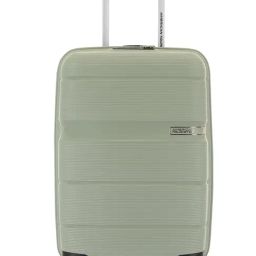American Tourister LINEX Khaki 8 Wheels Small Hard Cabin Trolley Bag-image-98