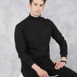 Crimsoune Club Black Slim Fit Printed Sweatshirt-image-72