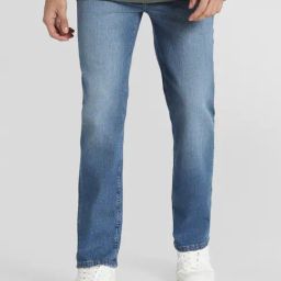 American Eagle Blue Cotton Regular fit Solid Jeans-image-67