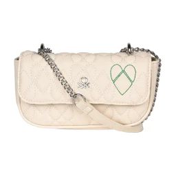 United Colors of Benetton Off White CLERA Quilted Cross Body-image-40