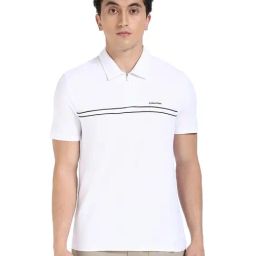 CALVIN KLEIN JEANS Men's White Polo T-Shirt-image-86