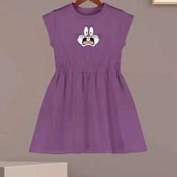 HELLCAT Girls Mauve Printed Dresses-95