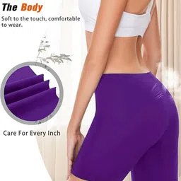 Diving Deep Pack Of 3 Cotton Boy Shorts Briefs DD466 Purple, S, B Shorts_3 PC_S-picture-14
