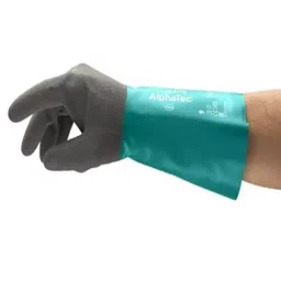 Ansell AlphaTec 58-535B Grey Acrylic Chemical Resistant Work Gloves Size 9 Nitrile Coating, 58535B090-picture-49