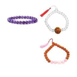 Divine souvenirs Unisex Set Of 3 Artificial Beaded Bracelets-55