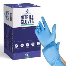 CARE VIEW Nitrile Gloves Blue Color Universal Size, CV-NIT-GLOVES-BLUE-100 (Pack of 100 pcs)-image-26