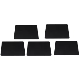 FEDUS Gaming Mouse Pad Black Rubber Square with 3 mm Thickness for Computer & Laptop (Pack of 5)-35