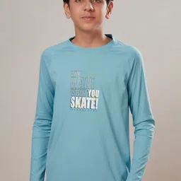 Technosport Boys Typography UPF50 Slim Fit T-shirt-image-84