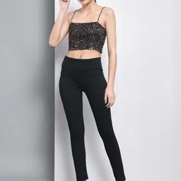CORSICA Embellished Net Crop Top-picture-14