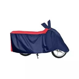 Auto Pearl Waterproof Two Wheeler Cover For Honda CB 400 (Red & Blue)-image-88