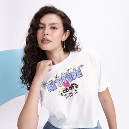 Kook N Keech Powerpuff Girls Graphic Printed Crop Top-38