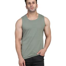 SLOWLORIS Men Pack Of 2 Bio-Wash Solid Innerwear Vests-picture-13