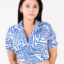 Moda Rapido Women Abstract Printed Shirt Style Top-image-65