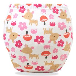 Bembika Babies Cotton Potty Training Pants Mushroom  Printed  Medium - White-picture-40