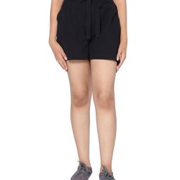 TeenTrums Solid Shorts - Black-image-131