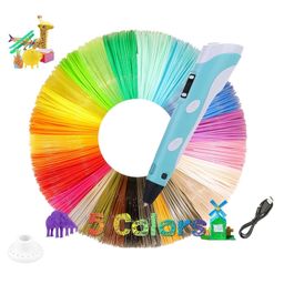 Magiwand with USB 3D Pen for Kids 3D Printing Pen with LCD Display 3d Pen with 5 Pcs 10MFilaments EXTRA Pack of 1-17